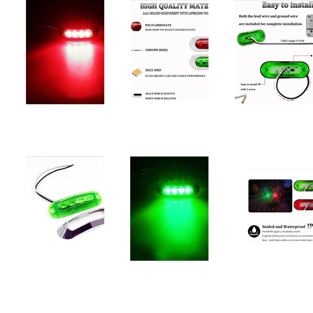 Fishing Boat Navigation Light - Lampu Navigasi Laut Merah Hijau Tahan