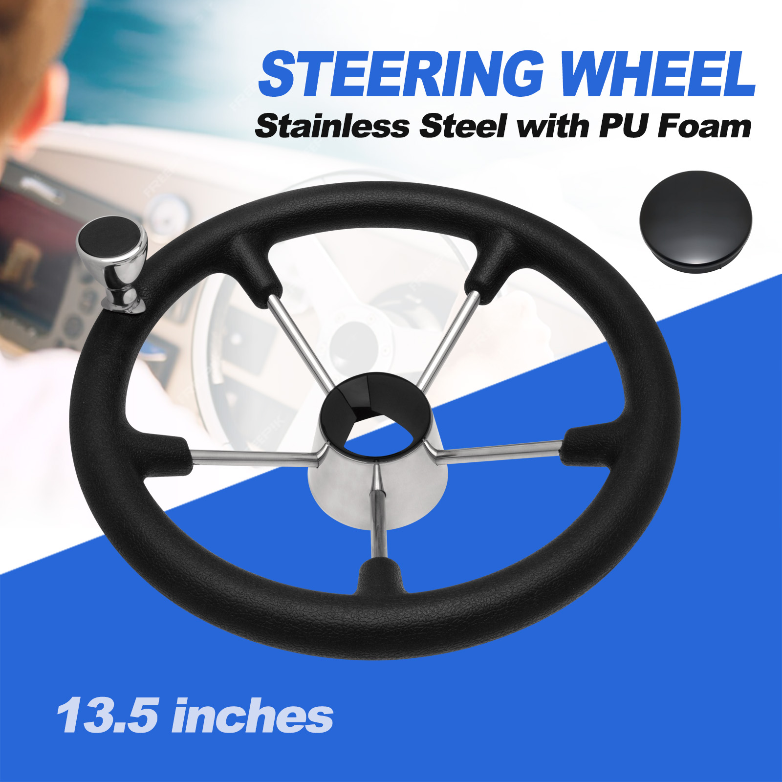 Roda Kemudi Kapal Baja Tahan K - Fishing Boat Steering Wheel ulasan dan harga