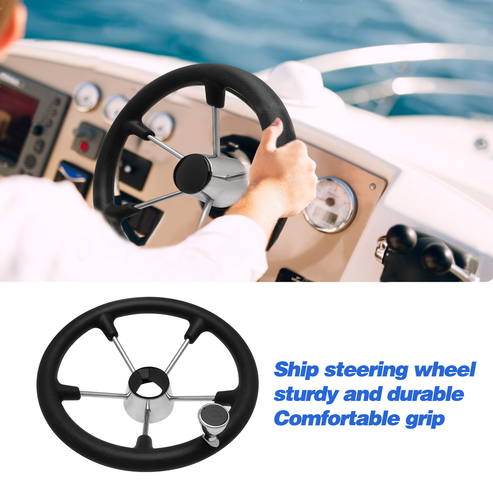 Roda Kemudi Kapal Baja Tahan K - Fishing Boat Steering Wheel ulasan dan harga