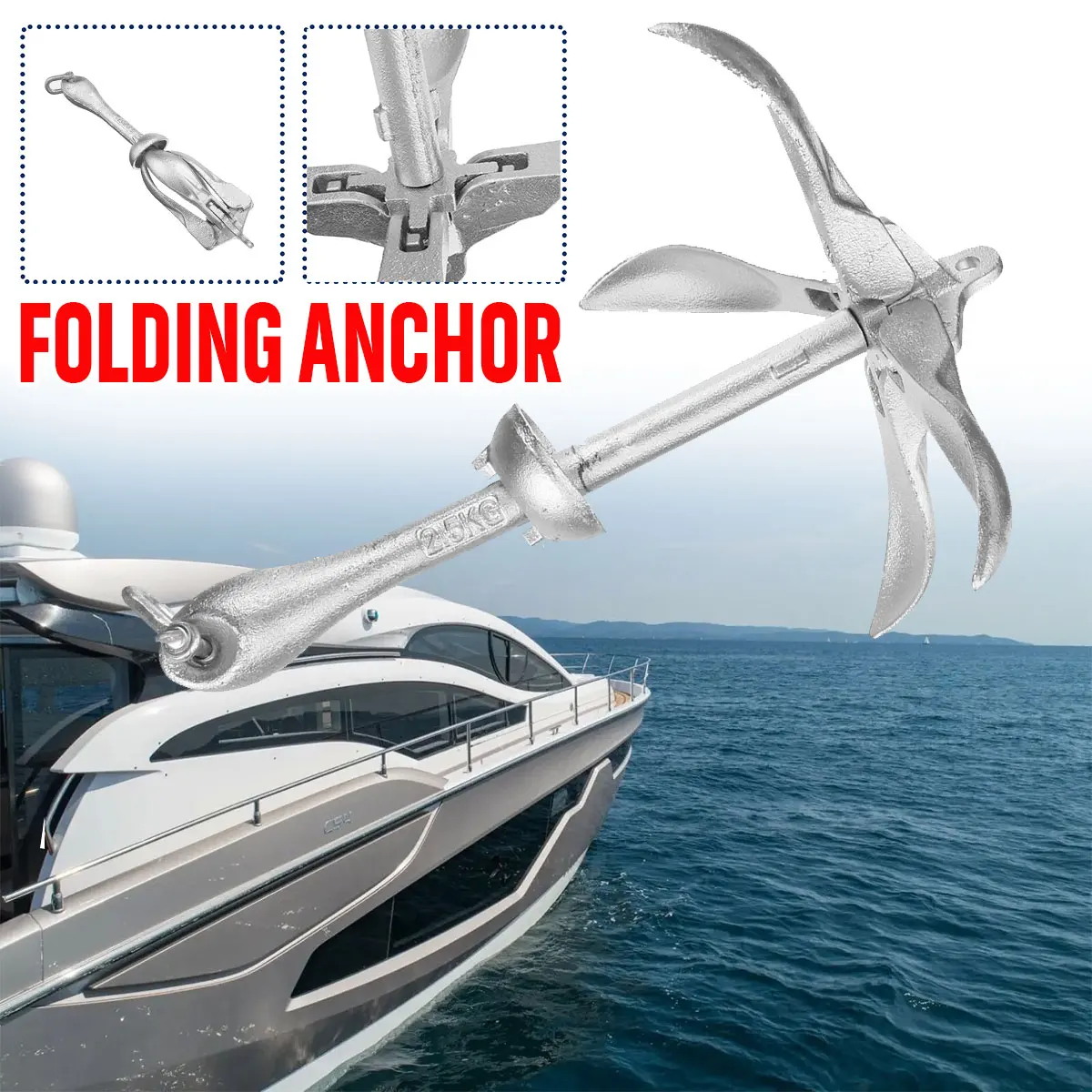 2.5KG/3.2KG Untuk Kapal Pesiar - Fishing Boat Anchor ulasan dan harga