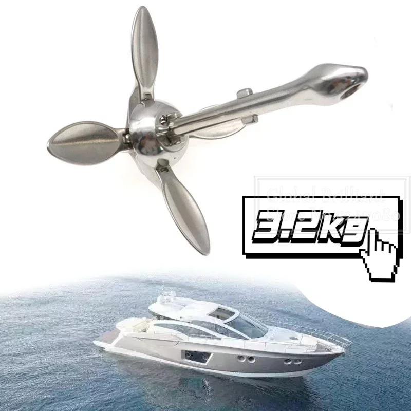 Jangkar logam besi Stainless S - Fishing Boat Anchor ulasan dan harga