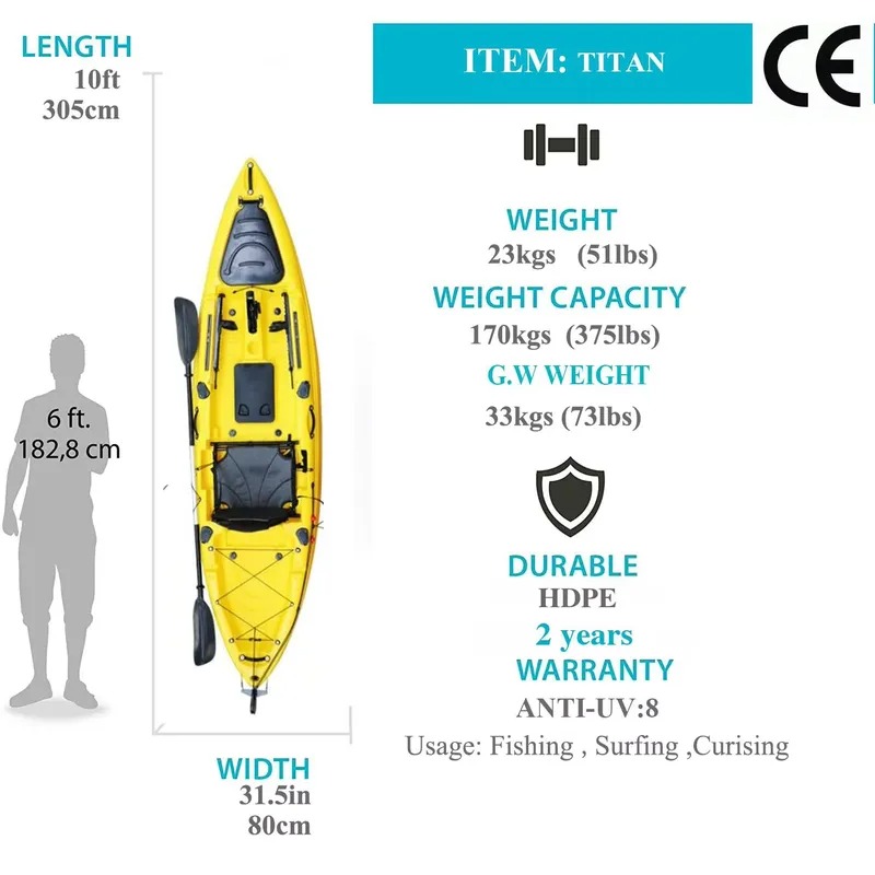 Kayak Pancing Duduk Tunggal 10 - Fishing Boat Paddle ulasan dan harga